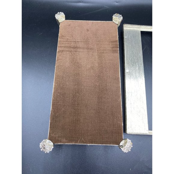 Vintage Chain and Tassel Tissue Box Cover Silver MCM Hollywood Regency - Picture 13 of 14